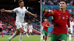 تشيك يشاطر رونالدو صدارة ترتيب هدافي "يورو 2020"