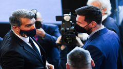 رئيس برشلونة في مأزق كبير بسبب ميسي