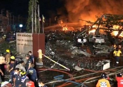 تايلاند:  انفجار في مصنع كيميائيات يسفر عن اصابة 20 شخصا