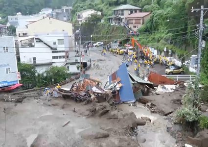 اليابان. 24 مفقودا في انهيارات أرضية لم يتم العثور عليهم بعد