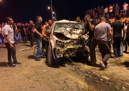 إصابة 10 أشخاص بحادث طرق عند مدخل عرعرة النقب