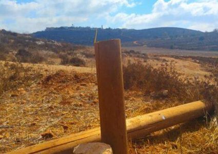 مستوطنون يقطعون أحد أعمدة الكهرباء في جالود جنوب نابلس