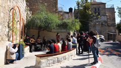 افتتاح زاوية عامة بالبلدة القديمة في رام الله بتمويل كندي