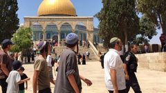 المستوطنون يقتحمون الأقصى بحماية من شرطة الاحتلال