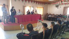 وزيرة الصحة تعود جرحى بيتا في نابلس