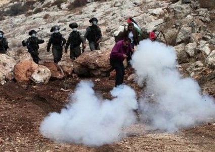 إصابات بالرصاص خلال مواجهات مع الاحتلال في بيت دجن شرق نابلس