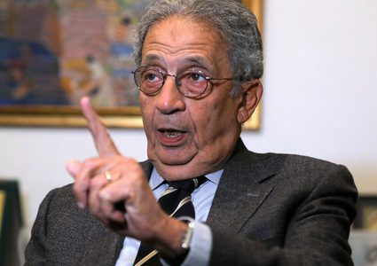 عمرو موسى يقدم استقالته كرئيس لمجلس أمناء مؤسسة ياسر عرفات