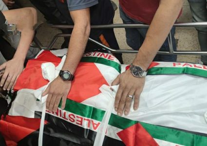 تشييع جثمان الشهيد محمد حسن في قصرة جنوب نابلس