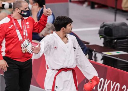 الأردني المصاطفة يضمن ميدالية لبلاده في منافسات الكاراتيه