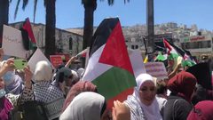 وقفة دعم اسناد مع الأسير خالد دراغمة في طوباس