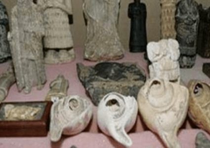 ضبط 908 قطع أثرية في نابلس