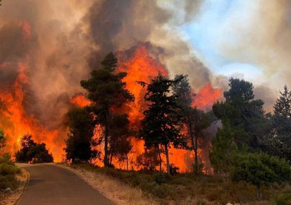 استمرار اشتعال الحرائق في جبال القدس