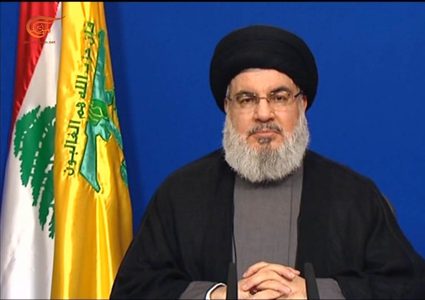 نصر الله: السفارة الأميركية تستهدف اللبنانيين