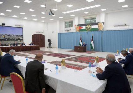 الرئيس محمود عباس يترأس اجتماع اللجنة المركزية لحركة فتح