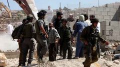 الاحتلال يوقف العمل بترميم خزان للمياه شرق نابلس