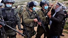 مستوطنون يزرعون الكرمة في أراضي المواطنين شرق نابلس