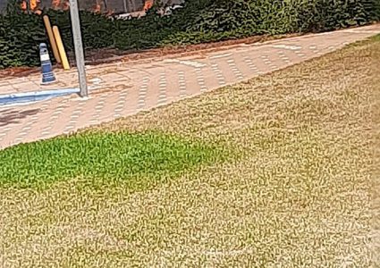 اندلاع حريق قرب غلاف غزة بفعل بالونات حارقة