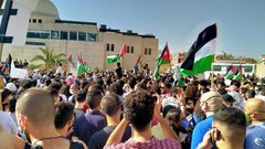 اعتصام أمام السفارة الإسرائيلية في عمان دعما للأسرى