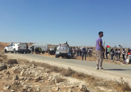 إصابات و اعتقالات خلال مسيرة سلمية شرق يطا