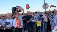 وقفة دعم وإسناد للأسرى الستة أمام سجن الجلمة