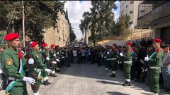 تشييع جثمان الشهيد حسين مسالمة في بيت لحم