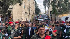 تشييع جثمان الشهيد حسين مسالمة في بيت لحم