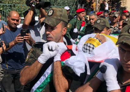 جماهير بيت لحم تشيع جثمان الشهيد حسين مسالمة إلى مثواه الأخير