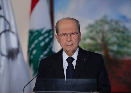 الرئيس عون يؤكد ضرورة حل القضية الفلسطينية