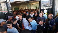 جنين: تشييع جثمان الشهيد أسامة صبح وإلقاء نظرة الوداع