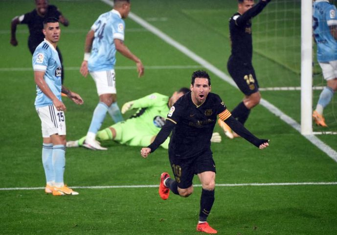 أول تعليق لميسي بعد هدفه المذهل في شباك مانشستر سيتي