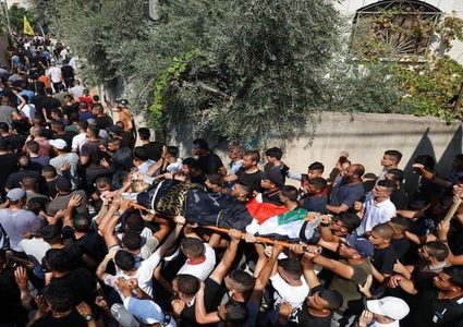 تشييع جثمان الشهيد زيود في السيلة الحارثية غرب جنين