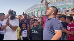 شاهد تظاهرة ضد السماح بأداء طقوس يهودية في الأقصى