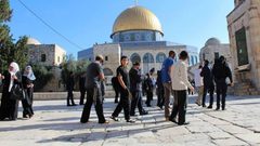 مستوطنون يقتحمون المسجد الأقصى