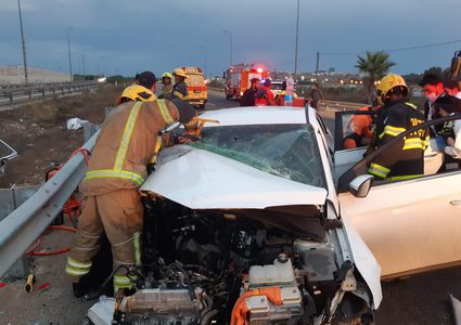 إصابة أربعة أشخاص في حادث طرق قرب القدس