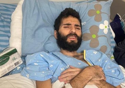 تظاهرة أمام مستشفى كابلان بأراضي الـ48 تضامنا مع الأسير القواسمة