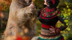 روسيا: دب يهاجم امرأة حامل أثناء عرض في السيرك