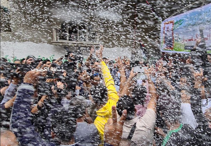 استقبال الأسيرة المحررة نسرين أبو كميل بعد السماح بدخولها للقطاع