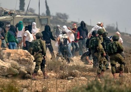 مستوطنون يقتحمون أراضي منطقة خلة النحلة جنوب بيت لحم