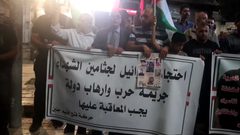 أمسية فنية في خيمة الاعتصام بجنين اسنادا لذوي الشهداء والأسرى