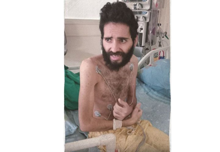 صور مؤلمة للأسير مقداد القواسمي المضرب عن الطعام لأكثر من 3 أشهر