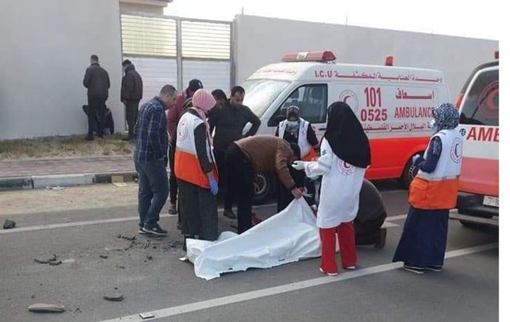 مصرع فتاة بحادث سير وسط قطاع غزة