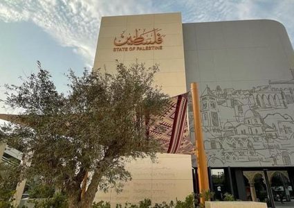 الرئيس السويسري يبدي إعجابه بجناح فلسطين بمعرض اكسبو دبي