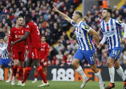 برايتون يقطع سلسلة محمد صلاح "الذهبية"