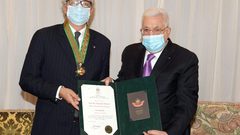 الرئيس يمنح رئيس جامعة بيروجيا النجمة الكبرى من وسام القدس