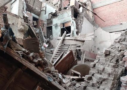 الجيزة: مقتل 3 أشخاص جراء انهيار عقار بسبب انفجارة اسطوانة غاز