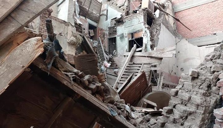 الجيزة: مقتل 3 أشخاص جراء انهيار عقار بسبب انفجارة اسطوانة غاز