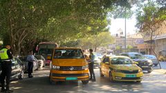 انطلاق الفحص المروري الشتوي في محافظة نابلس- تصوير: سارة ابو زيت