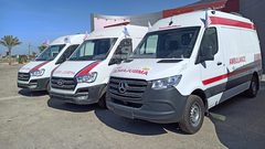 دخول 28 مركبة إسعاف ضمن قافلة أميال لقطاع غزة