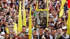 مسيرة حاشدة في ذكرى استشهاد الرئيس عرفات بطوباس