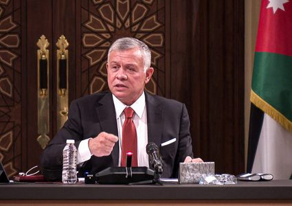 مللك الأردن:سنظل إلى جانب أشقائنا الفلسطينيين حتى يستعيدوا حقوقهم